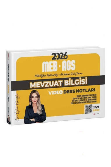 Hoca Kafası Yayınları 2026 MEB-AGS Mevzuat Bilgisi Video Ders Notları - 1