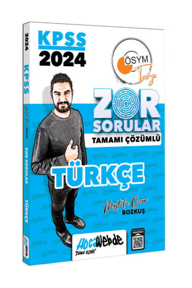 HocaWebde Yayınları 2024 KPSS GY Türkçe Tamamı Çözümlü Zor Sorular - 1