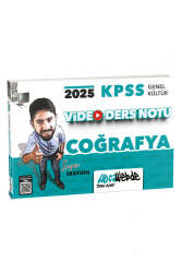 HocaWebde Yayınları 2025 KPSS Genel Kültür Coğrafya Video Ders Notları - Hocawebde Yayınları