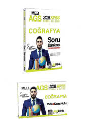 HocaWebde Yayınları 2025 MEB AGS KPSS Coğrafya Soru Bankası ve Video Ders Notları Seti (2 Kitap) - Hocawebde Yayınları