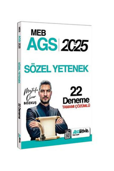 HocaWebde Yayınları 2025 MEB-AGS Sözel Yetenek Tamamı Çözümlü 22 Deneme Sınavı - 1