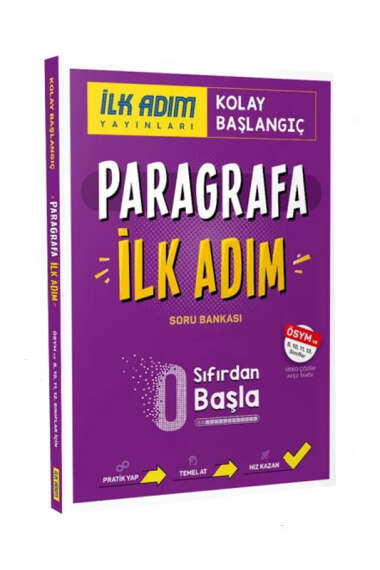 İlk Adım Yayınları Sıfırdan Başla Paragrafa İlk Adım Soru Bankası - 1