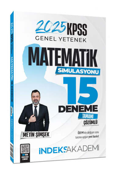 İndeks Akademi Yayınları 2025 KPSS Matematik Simülasyonu 15 Deneme - 1