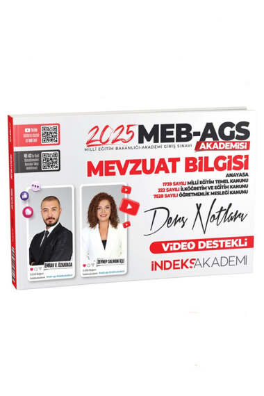 İndeks Akademi 2025 MEB-AGS Mevzuat Bilgisi Video Ders Notları - 1