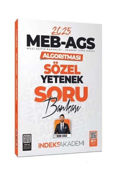 İndeks Akademi 2025 MEB AGS Algoritması Sözel Yetenek Soru Bankası - 1