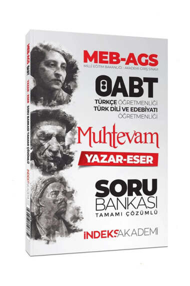 İndeks Akademi 2025 MEB-AGS ÖABT Türkçe - Türk Dili ve Edebiyatı Öğretmenliği Muhtevam Yazar-Eser Soru Bankası - 1