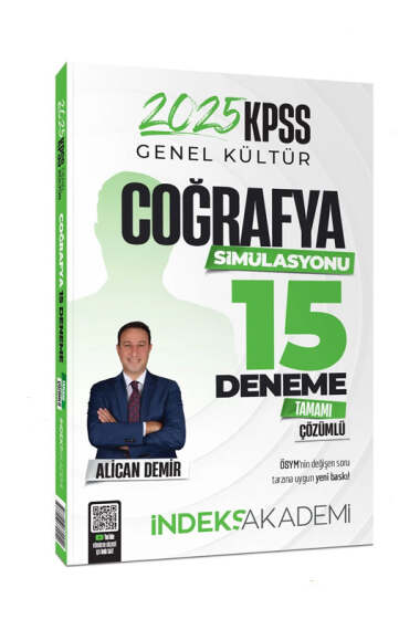 İndeks Akademi 2025 KPSS Coğrafya Simülasyonu 15 Deneme - 1