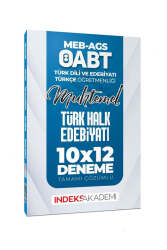 İndeks Akademi 2025 MEB AGS ÖABT Muhtemel Türk Dili Edebiyatı - Türkçe Türk Halk Edebiyatı 10x12 Deneme - İndeks Akademi