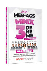 İndeks Akademi 2025 MEB-AGS Tüm Dersler MiniX Tamamı Çözümlü 3 Deneme - İndeks Akademi