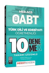 İndeks Akademi MEB-AGS ÖABT Türk Dili ve Edebiyatı Öğretmenliği 10 DenemeX - İndeks Akademi