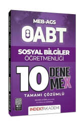 İndeks Akademi MEB-AGS ÖABT Sosyal Bilgiler Öğretmenliği 10 DenemeX - İndeks Akademi