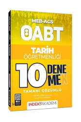 İndeks Akademi MEB-AGS ÖABT Tarih Öğretmenliği 10 DenemeX - İndeks Akademi