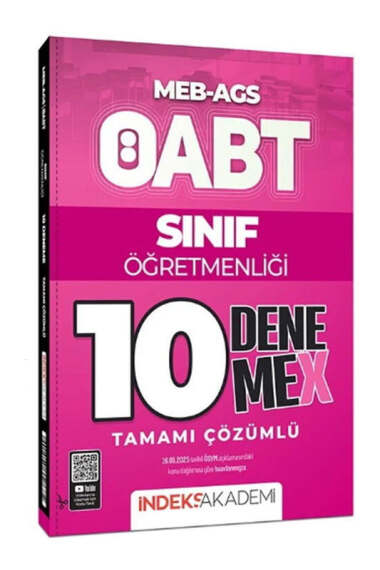 İndeks Akademi 2025 MEB-AGS ÖABT Sınıf Öğretmenliği 10 DenemeX - 1