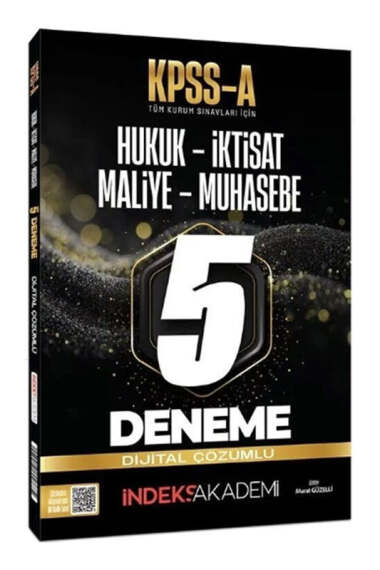 İndeks Akademi KPSS-A Grubu Dijital Çözümlü 5 Deneme - 1