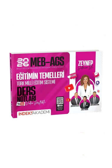 İndeks Akademi 2026 MEB-AGS Eğitimin Temelleri ve Türk Milli Eğitim Sistemi Video Ders Notları - 1