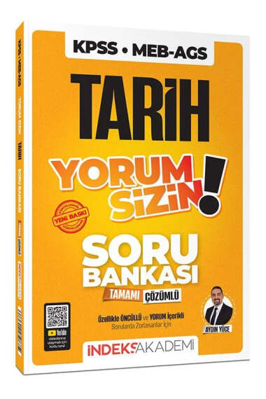 İndeks Akademi KPSS TYT AYT Tarih Yorum Sizin Soru Bankası - 1