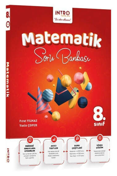 İntro Yayınları 8.Sınıf Matematik Soru Bankası - 1