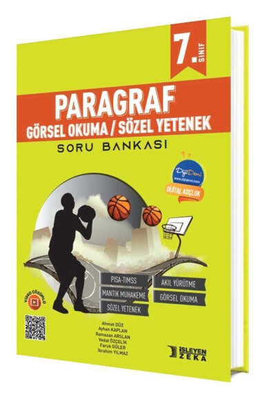 İşleyen Zeka Yayınları 2025 7.Sınıf Paragraf Görsel Okuma Sözel Yetenek Soru Bankası - 1