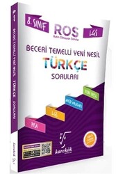 Karekök Yayınları 8. Sınıf LGS Türkçe ROS Beceri Temelli Yeni Nesil Soru Bankası - Karekök Yayınları