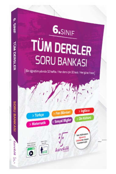Karekök Yayınları 6.Sınıf Tüm Dersler Soru Bankası - 1