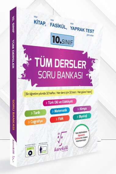 Karekök Yayınları 10.Sınıf Tüm Dersler Soru Bankası - 1
