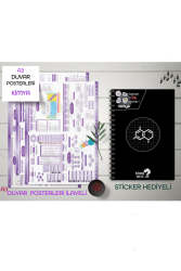 Kime Note TYT Kareli Kimya Okul Defteri Konu Anlatımlı 3 Büyük Poster ve 96 Sticker Hediye (9-10-11-12.Sınıfa Uygun) - Kime Note Yayınları