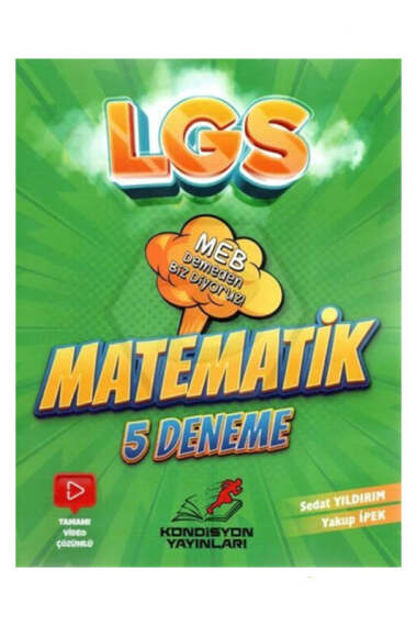 Kondisyon Yayınları 8. Sınıf LGS Matematik 5'li Deneme Sınavı - 1