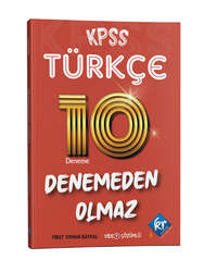 KR Akademi 2022 KPSS Türkçe Denemeden Olmaz 10 Deneme Video Çözümlü - KR Akademi