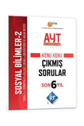 KR Akademi Yayınları 2024 AYT Sosyal Bilimler-2 Son 6 Yıl Konu Konu Çıkmış Sorular - KR Akademi