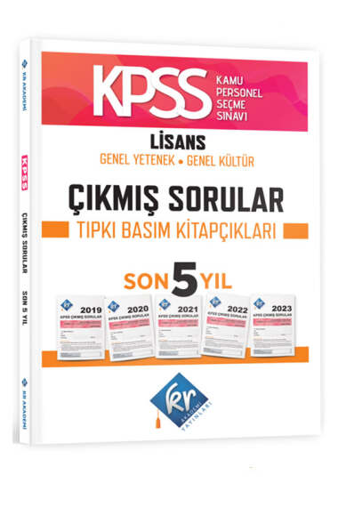 KR Akademi Yayınları KPSS Genel Yetenek Genel Kültür Çıkmış Sorular Son 5 Yıl Tıpkı Basım Fasikülleri - 1