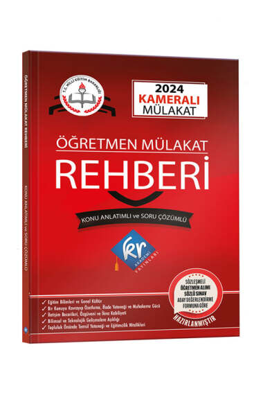 KR Akademi Yayınları MEB Öğretmen Kameralı Mülakat Rehberi - 1