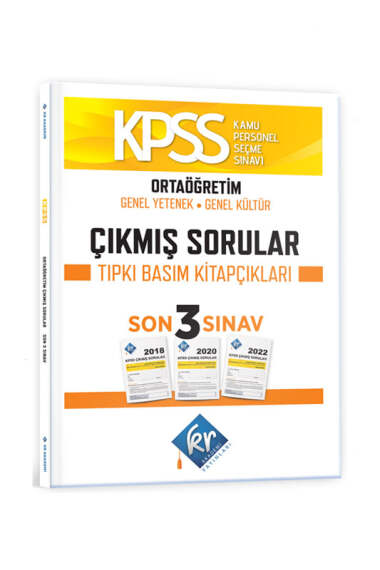 KR Akademi Yayınları KPSS Ortaöğretim Genel Yetenek Genel Kültür Çıkmış Sorular Son 3 Sınav Tıpkı Basım Fasikülleri - 1