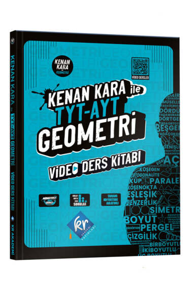 KR Akademi Yayınları 2025 TYT-AYT Kenan Kara İle Geometri Video Ders Kitabı - 1