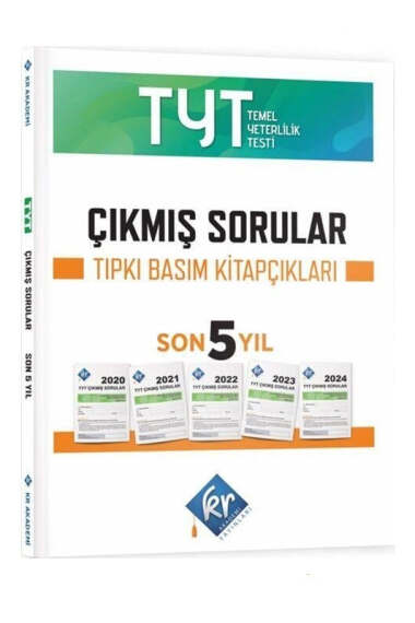 KR Akademi Yayınları 2025 TYT Çıkmış Sorular Son 5 Yıl Tıpkı Basım Fasikülleri - 1