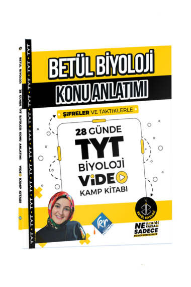 KR Akademi Yayınları 2025 Betül Biyoloji Konu Anlatımı 28 Günde TYT Biyoloji Video Kamp Kitabı - 1