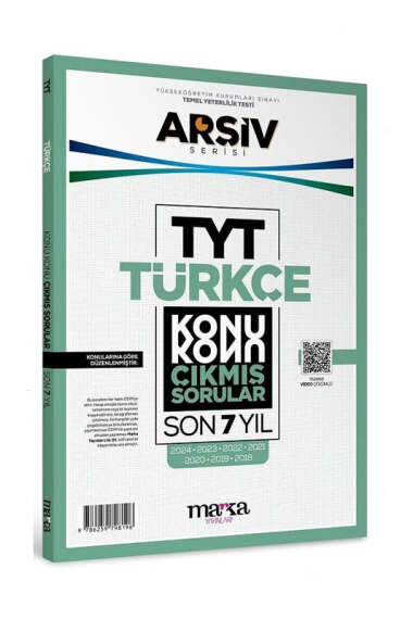 Marka Yayınları 2025 Arşiv Serisi TYT Türkçe Konu Konu Son 7 Yıl Çıkmış Sorular - 1