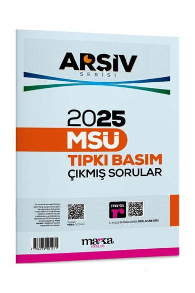 Marka Yayınları 2025 Arşiv Serisi MSÜ Tıpkı Basım Çıkmış Sorular - 1