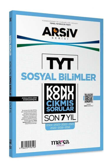 Marka Yayınları 2025 Arşiv Serisi TYT Sosyal Bilimler Konu Konu Son 7 Yıl Çıkmış Sorular - 1