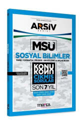 Marka Yayınları 2025 Arşiv Serisi MSÜ Sosyal Bilimler Konu Konu Son 7 Yıl Çıkmış Sorular - Marka Yayınları