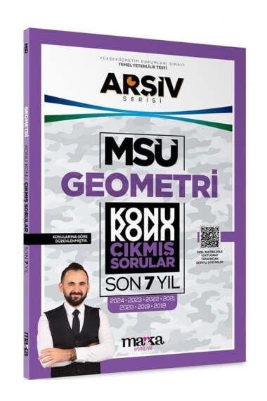 Marka Yayınları 2025 Arşiv Serisi MSÜ Geometri Konu Konu Son 7 Yıl Çıkmış Sorular - 1