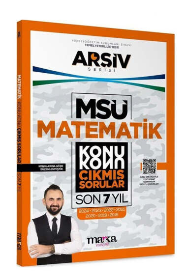 Marka Yayınları 2025 Arşiv Serisi MSÜ Matematik Konu Konu Son 7 Yıl Çıkmış Sorular - 1