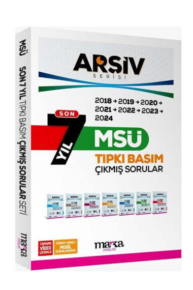 Marka Yayınları 2025 Arşiv Serisi MSÜ Son 7 Yıl Tıpkı Basım Fasikül Fasikül Çıkmış Sorular - 1