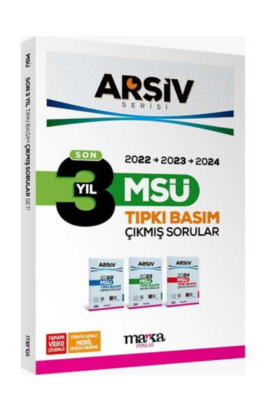 Marka Yayınları 2025 Arşiv Serisi MSÜ Son 3 Yıl Tıpkı Basım Fasikül Fasikül Çıkmış Sorular - 1