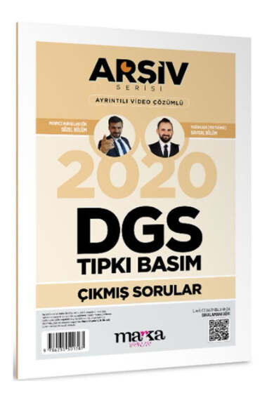 Marka Yayınları 2020 DGS Arşiv Serisi Tıpkı Basım Çıkmış Sorular - 1