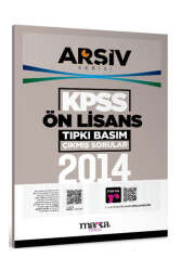 Marka Yayınları 2014 KPSS Arşiv Serisi Ön Lisans Tıpkı Basım Çıkmış Sorular - Marka Yayınları