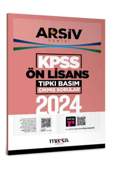 Marka Yayınları 2024 KPSS Arşiv Serisi Ön Lisans Tıpkı Basım Çıkmış Sorular - 1
