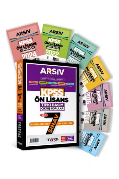 Marka Yayınları KPSS Arşiv Serisi Önlisans Son 7 Yıl Tıpkı Basım Fasikül Fasikül Çıkmış Sorular - 1