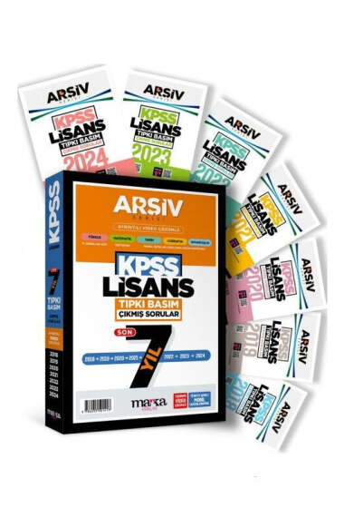 Marka Yayınları KPSS Arşiv Serisi Lisans Son 7 Yıl Tıpkı Basım Fasikül Fasikül Çıkmış Sorular - 1