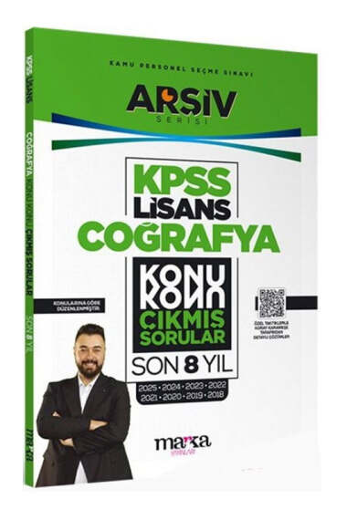 Marka Yayınları KPSS Lisans Coğrafya Konu Konu Çıkmış Sorular Son 8 yıl Çıkmış Sorular - 1