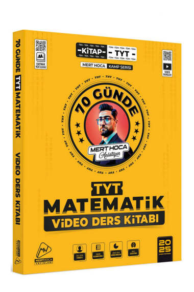 Mert Hoca Yayınları 2025 TYT 70 Günde Matematik Kampı Video Ders Kitabı - 1